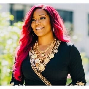 NECKLACE: Golden-Tone Lion Head Thick Chain w/Lg Alloy Pendant & Zirconias, NWOT